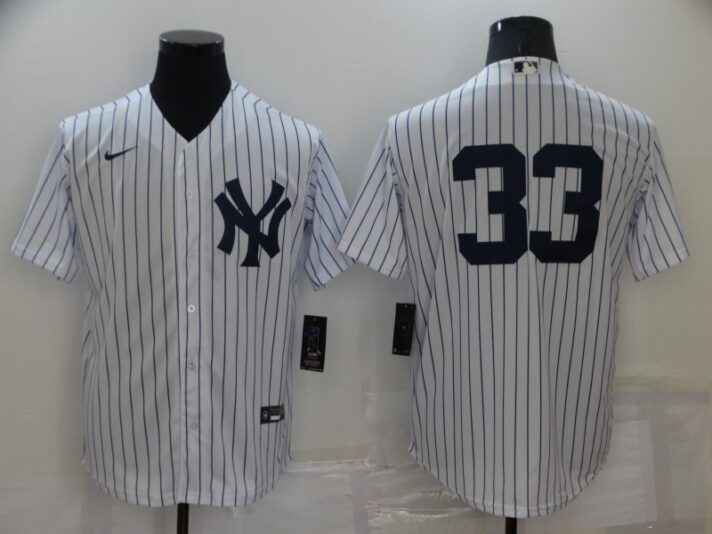 New York Yankees #33 Greg White No Name Stitched MLB Nike Cool Base Jersey
