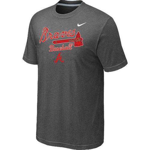 Nike MLB Atlanta Braves 2014 Home Practice T-Shirt – Dark Grey