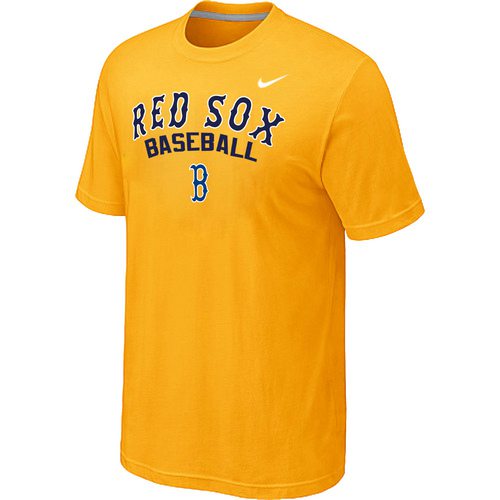 Nike MLB Boston Red Sox 2014 Home Practice T-Shirt – Yellow