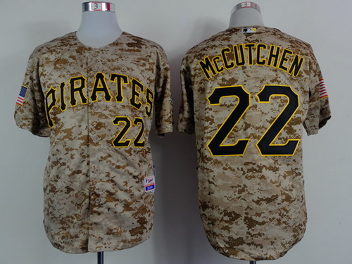 Pittsburgh Pirates #22 Andrew McCutchen 2014 Camo Jersey