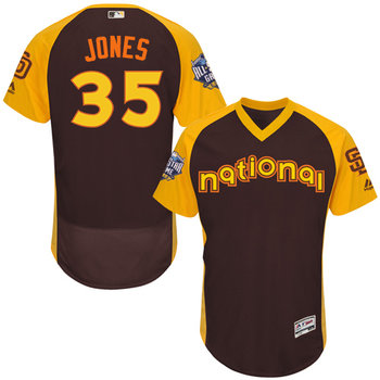 Randy Jones Brown 2016 All-Star Jersey – Men’s National League San Diego Padres #35 Flex Base Majestic MLB Collection Jersey