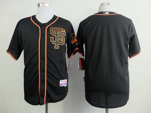 San Francisco Giants Blank 2015 Black SF Edition Jersey