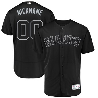 San Francisco Giants Majestic 2019 Players’ Weekend Flex Base Authentic Roster Custom Black Jersey