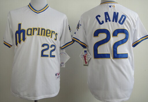 Seattle Mariners #22 Robinson Cano 1979 White Pullover Jersey