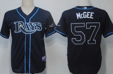 Tampa Bay Rays #57 Jake McGee Navy Blue Jersey