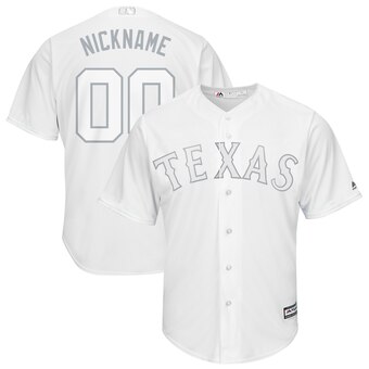 Texas Rangers Majestic 2019 Players’ Weekend Cool Base Roster Custom White Jersey