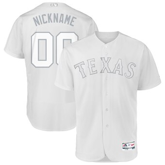 Texas Rangers Majestic 2019 Players’ Weekend Flex Base Authentic Roster Custom White Jersey