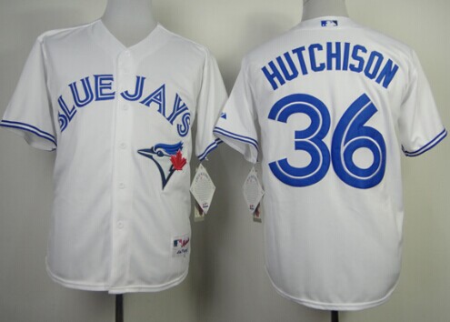 Toronto Blue Jays #36 Drew Hutchison White Jersey