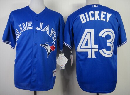 Toronto Blue Jays #43 R.A. Dickey Blue Jersey