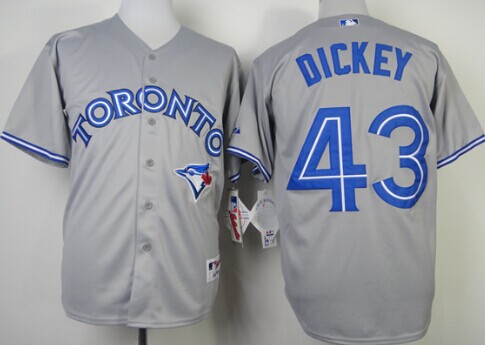 Toronto Blue Jays #43 R.A. Dickey Gray Jersey