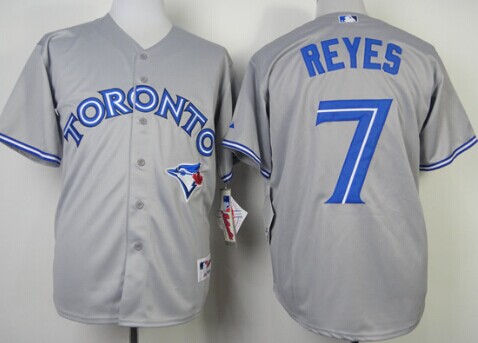 Toronto Blue Jays #7 Jose Reyes Gray Jersey
