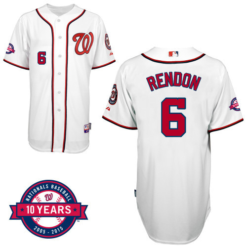 Washington Nationals #6 Anthony Rendon White 10TH Jersey