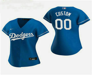 Women’s Custom Los Angeles Dodgers 2020 Royal Alternate Nike Jersey
