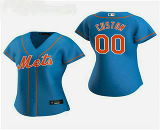 Women’s Custom New York Mets 2020 Royal Alternate Nike Jersey