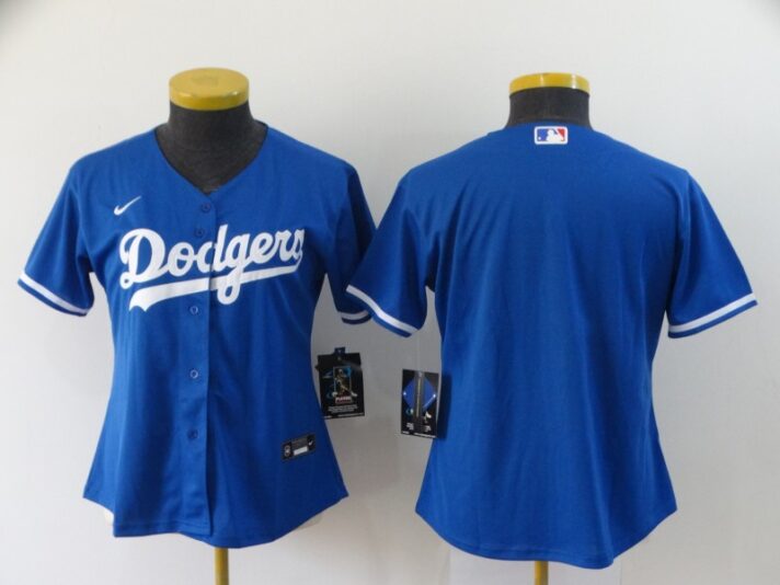 Women’s Los Angeles Dodgers Blank Blue Stitched MLB Cool Base Nike Jersey