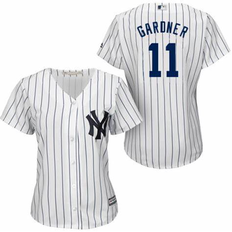 Women’s New York Yankees #11 Brett Gardner Authentic Home Cool Base MLB Jersey