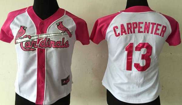 Women’s St. Louis Cardinals #13 Matt Carpenter White Fashion Womens By Majestic Athletic Jersey